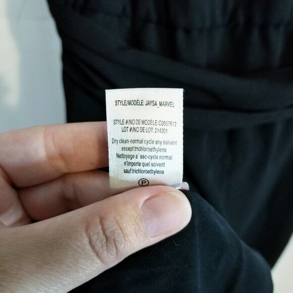 Theory Elysian Draped Cowl Neckline Black Dress size 4 c0 - Picture 7 of 7